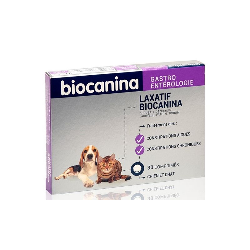 Biocanina Laxatif – boîte de 30 comprimés
