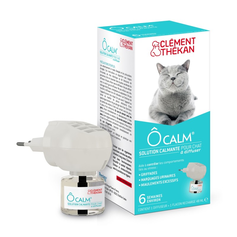 Clément Thékan Ôcalm Kit Diffuseur + Recharge Chat Stress – Comportement