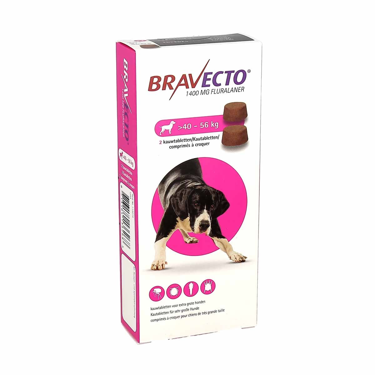 Bravecto 500 mg Chien 10 à 20 kg Boîte de 2